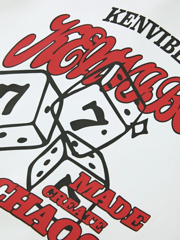 Men's Flocking Print Oversized Hoodie-5