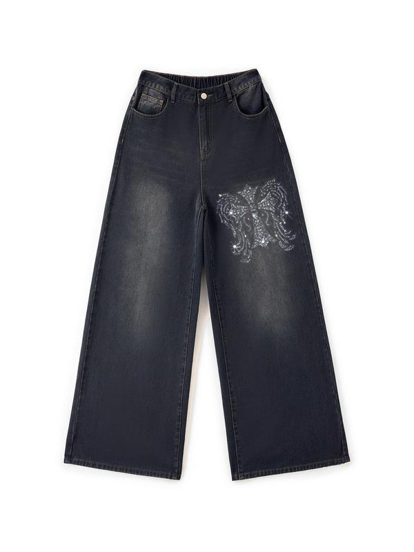 Cross Hot Diamond Blue Wash Baggy Boyfriend Jeans-3