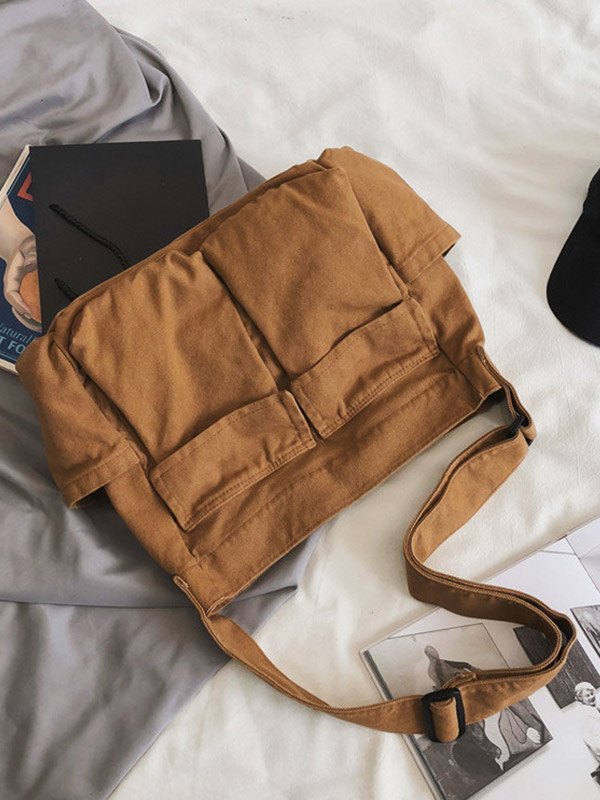 Large Canvas Satchel Bag-2