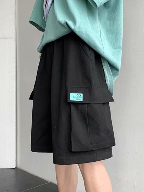 Men's Casual Straight Leg Cargo Shorts-2